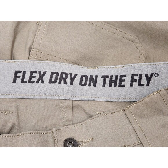 Duluth Flex Dry‎ On The Fly Shorts Men's 36 Beige Standard Fit 11" Cargo Stretch - Picture 4 of 6